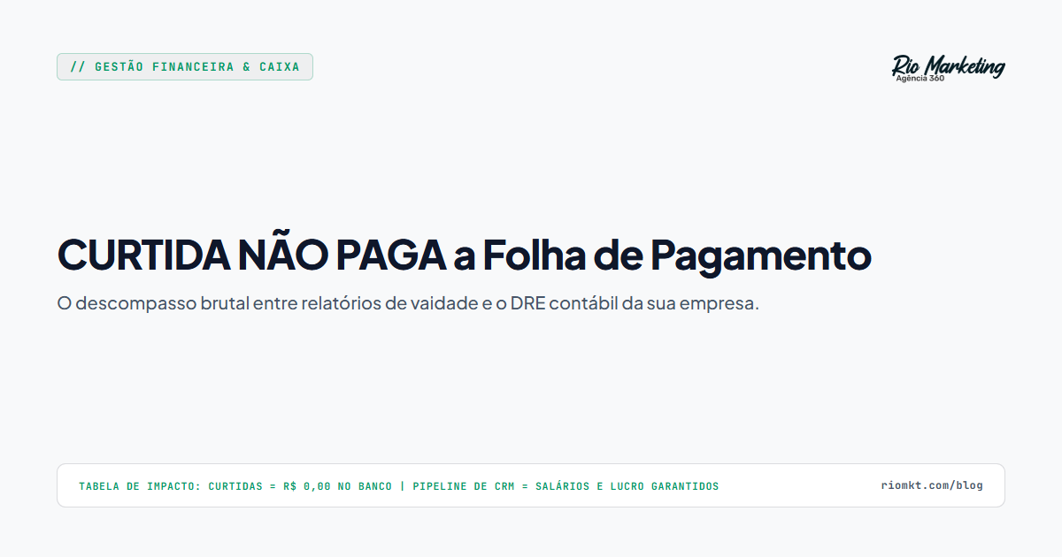 Curtida Não Paga Imposto: Como Auditar o Retorno Real do Seu Marketing com Conciliação Bancária