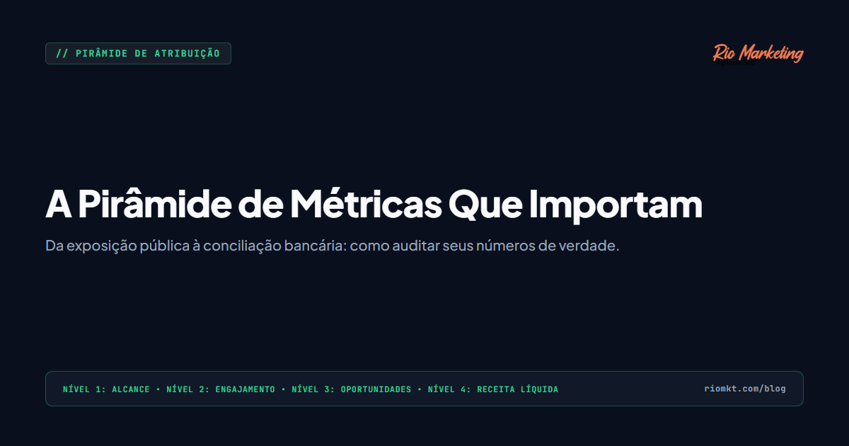 A Pirâmide de Métricas de Vendas: Como Substituir Relatórios Coloridos por Indicadores de Liquidez